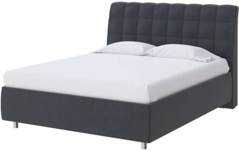 PROxSON Кровать Volumo без основания (Ткань: Рогожка Тетра Графит) 180x200