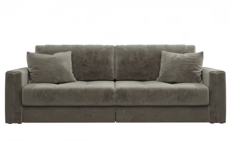 Диван тканевый прямой серо-коричневый D1 Брайтон AAA41396002 Happy 297