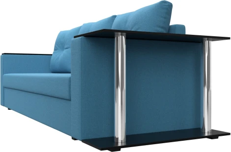 Диван прямой Атланта Лайт со столом справа Лига Диванов (Рогожка) арт.126163