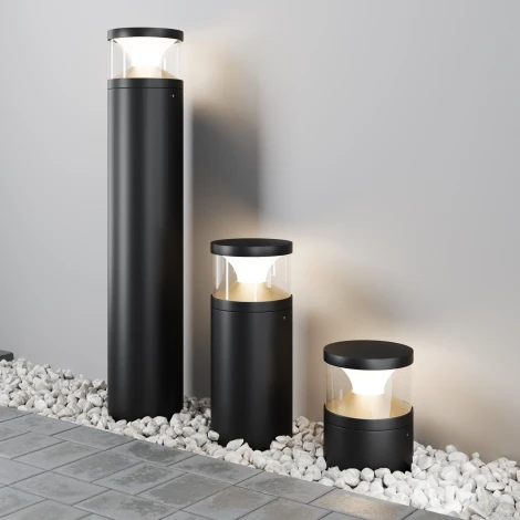 Наземный уличный светильник Maytoni Pyro O496FL-L21B3K (LED, 220V, круглые, IP65)