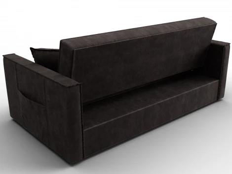 Диван прямой Лига-104 (160) (ЛДСП,Брус,Фанера,Велюр/Коричневый) Лига Диванов 134883
