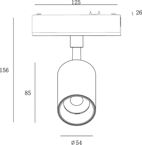 Трековый светильник низковольтный светодиодный SWG SLIM SL-SLIM-SPBL-15-CCT