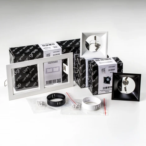 Встраиваемый светильник под LED модуль/ламп МR16 Lightstar Domino D5260607WBMOD (220V)