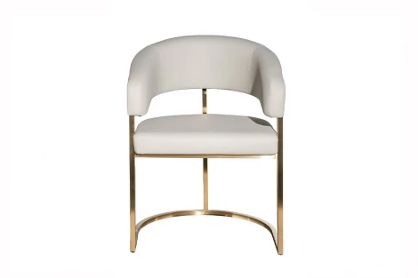 76AR-65200 Стул экокожа св.серый/матовое золото 59,5*54*79см Garda Decor