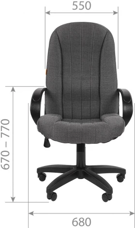 Компьютерное кресло CHAIRMAN 685 ст. (Пластик,Ткань/Серый)