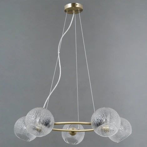 Подвесная люстра ILLUMICO IL0728-5PSQ-24 AB ARIES (220V, на тросе)