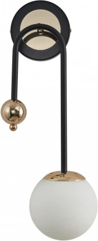 Бра Arte Milano Neapol-73808 274307/1B BK/GD (220V, шар)