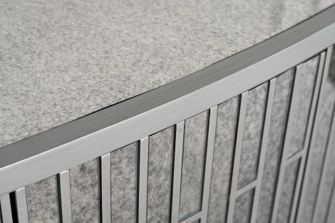 Комод зеркальный двухдверный 152*51*92см Garda Decor арт.KFG040