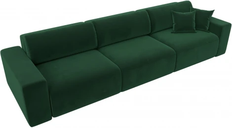 Диван прямой Лига-036 НПБ Классик Лонг (Зеленый/Велюр) Лига Диванов арт.121325