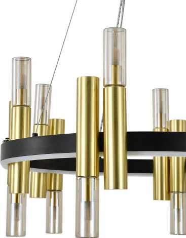 Подвесной светильник (13027/12P Black) Indigo Fiamma V000107L (220V, на тросе)