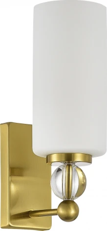 Бра ST Luce SL2003 SL2003.301.01 латунь/белый E27 1*40W (220V)