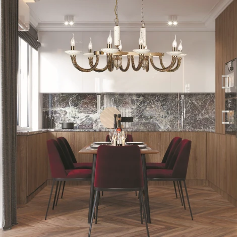 Подвесная люстра Lumien Hall Летисия P17076/8FEG