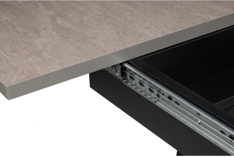 Деревянный стол Woodville Регна черный / бежевый 504218