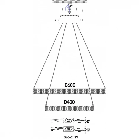 Подвесной светильник Kink Light Селена 07662,33