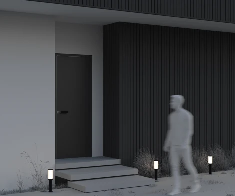 Наземный уличный светильник Maytoni Outdoor Rib O502FL-01B