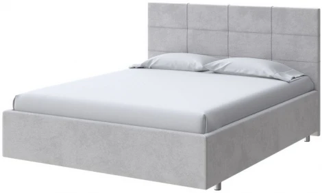 PROxSON Кровать Neo (Ткань: Велюр Teddy Стальной) 160x190