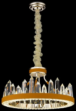 Подвесная люстра Wertmark Leona WE456.06.303 (LED, 220V, хрусталь, на цепи, кольцо)