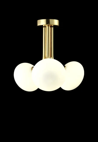Потолочная люстра на штанге Crystal Lux Alicia SP3 GOLD/WHITE