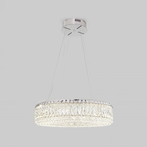 Подвесная люстра хрустальная Eurosvet Iride 101007 LED хром
