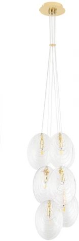 Подвесной светильник Crystal Lux MAR SP6 TRANSPARENTE (220V, на проводе)