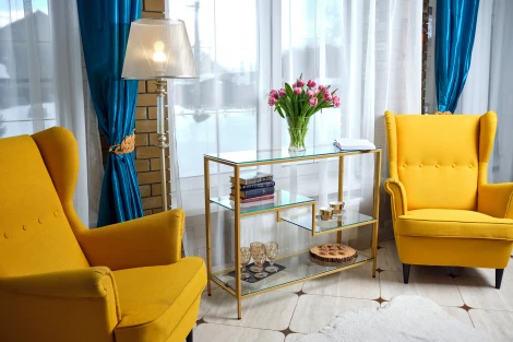 Консольный стол AllConsoles 1011-CG clear золотой