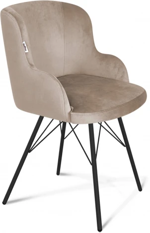 Стул SHT-ST39/S37 латте/черный муар от фабрики Sheffilton