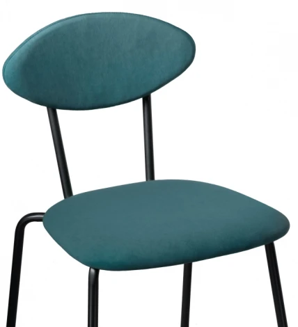 Стул Woodville на металлокаркасе Мареон катания ментол / черный матовый 510614