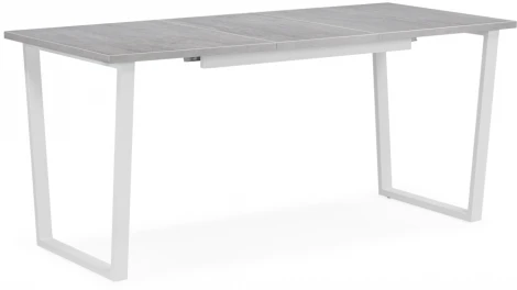 Стол раскладной Woodville Лота Лофт 120 25 мм бетон / белый матовый 489648