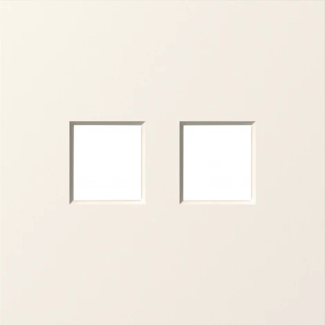 Накладка для розеткок RJ45/TV/SAT/RJ-11 двойная (матовый кремовый) Donel S08 DS86931