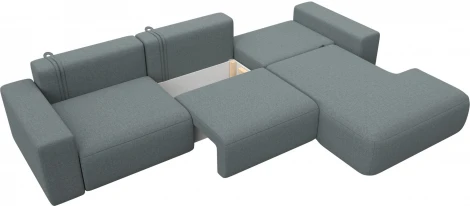 Диван угловой Лига-036 НПБ Классик Лонг правый угол Лига Диванов (Рогожка) арт.124680