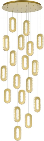 Подвесной светильник каскадный ST Luce Allungo SL6506.203.18 Золотистый/Золотистый, Прозрачный LED 18*9W (220V, на проводе)