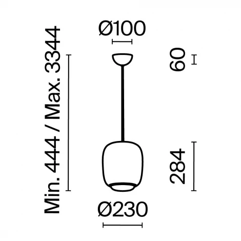 Подвесной светильник светодиодный Maytoni Brio MOD466PL-L12GR3K