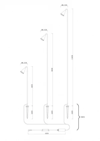 Грунтовый светильник светодиодный IP65 Arte Lamp Muliphein A1084PA-3BK