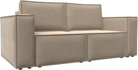 Диван прямой Куба мини (Бежевый/Велюр) Лига Диванов арт.121871