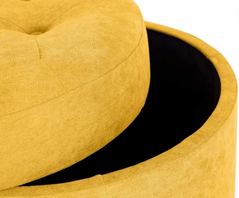 Пуф Barrel большой ОГОГО (арт.666045), (Ткань/Желтый)