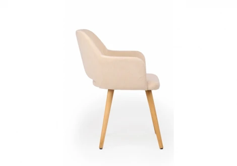 Стул деревянный Эолин 360 бежевый (glory 03) / светлое дерево 631714