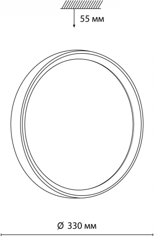 Настенно-потолочный светильник Woodi 7627/CL Sonex