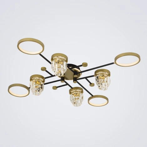 Потолочная люстра светодиодная с пультом с регулировкой цветовой температуры и яркости LED4U LED4U L3101-4