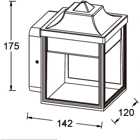 Настенный светильник уличный светодиодный Oasis Light UNITE W2401 Bl