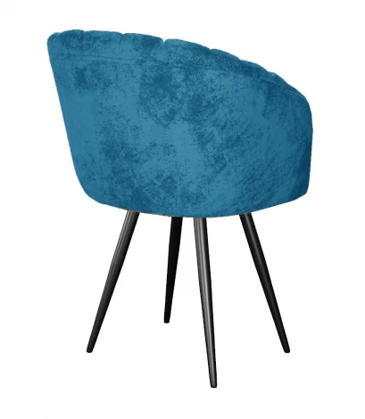 Стул DikLine 442 поворотный, M19 бирюза, ножки черные арт.00-00073889