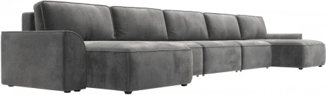 Диван п-образный Лига-048 НПБ МегаЛонг Лига Диванов (Велюр) арт.128332