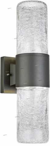 Светильник настенный уличный Globo Nina, 2 плафона, антрацит с прозрачным