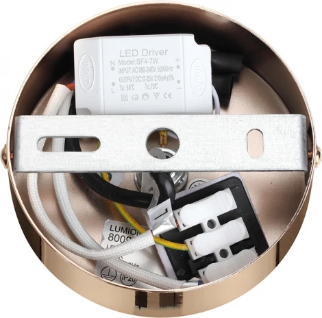Подвесной светильник Lumion Cristie 8009/6L золото/прозрачный металл/акрил LED 6W 220V 4000K (на проводе, круглые)