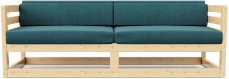 Диван Arsko Магнус Б сосна велюр голубой