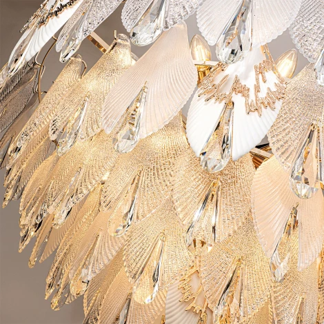 Подвесная люстра хрустальная Modelux ML.6228.1000 GD