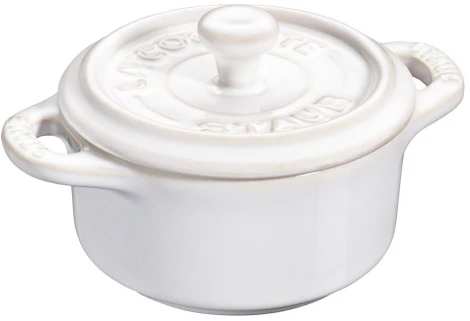 Мини-кокот круглый, 10 см, слоновая кость 40511-997 Staub