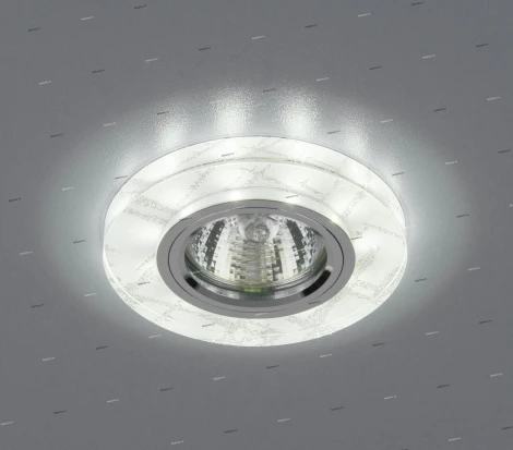 Встраиваемый точечный светильник Elektrostandard 8361-8371 8371 MR16 WH/SL белый/серебро