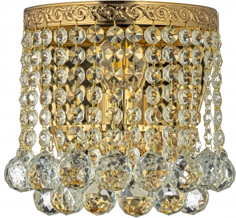Настенный светильник Arti Lampadari Castellana E 2.10.501 G (220V, хрусталь, подвески)