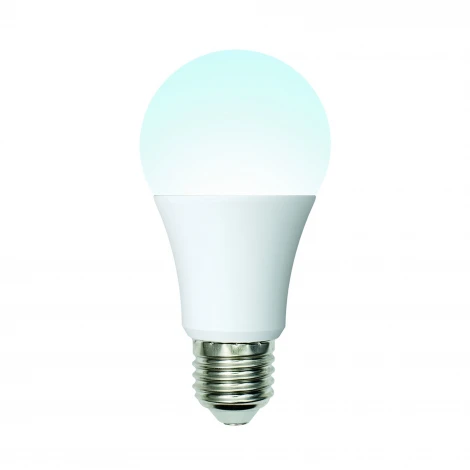 Лампочка светодиодная шар белая E27 10W 4000K Uniel LED-A60-10W/NW/E27/FR/24-48V PLO55WH