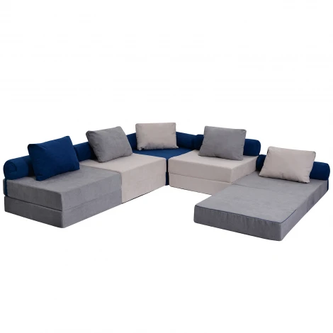 Модульный бескаркасный диван Dreambag Space Серый 4723300